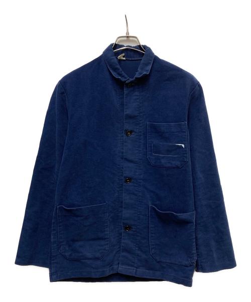 USED（ユーズド）USED (ユーズド) モールスキンカバーオールジャケット ネイビー サイズ:	SIZE 46の古着・服飾アイテム