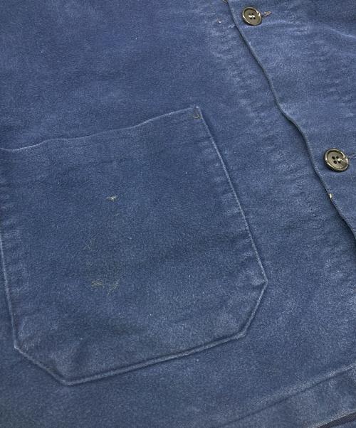 USED（ユーズド）USED (ユーズド) モールスキンカバーオールジャケット ネイビー サイズ:	SIZE 46の古着・服飾アイテム