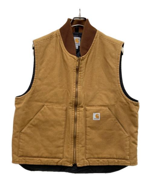 CarHartt（カーハート）CarHartt (カーハート) DUCK VEST ARCTIC QUILT LINED ブラウン サイズ:Lの古着・服飾アイテム