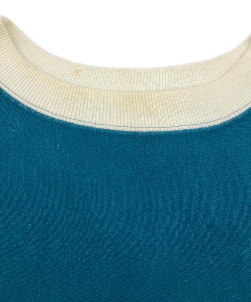 Champion（チャンピオン）Champion (チャンピオン) 90sツートンパターンスウィーブスウェット ブルー サイズ:Lの古着・服飾アイテム