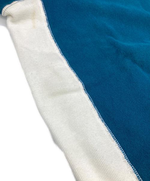 Champion（チャンピオン）Champion (チャンピオン) 90sツートンパターンスウィーブスウェット ブルー サイズ:Lの古着・服飾アイテム