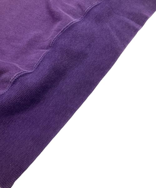 Champion（チャンピオン）Champion (チャンピオン) 90sクレイジーパターンリバースウィーブスウェット パープル×グリーン サイズ:Lの古着・服飾アイテム