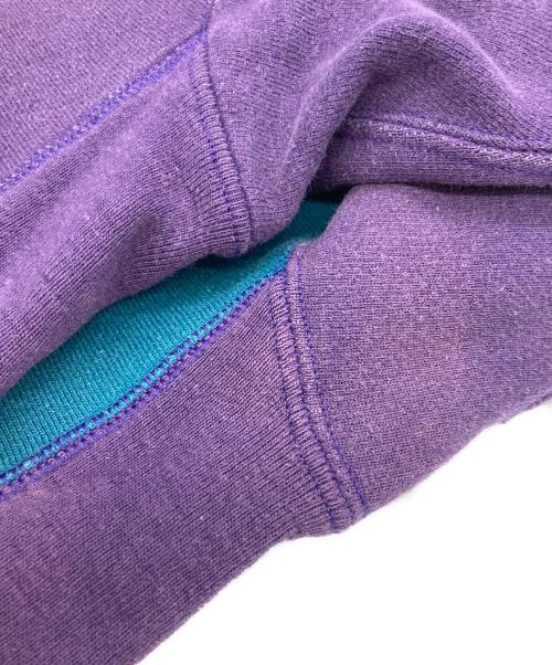 Champion（チャンピオン）Champion (チャンピオン) 90sクレイジーパターンリバースウィーブスウェット パープル×ブルー サイズ:SIZE XLの古着・服飾アイテム