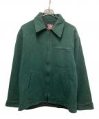 JOHNSON WOOLEN MILLSジョンソンウーレンミルズ）の古着「ウールスポーツジャケット」｜グリーン