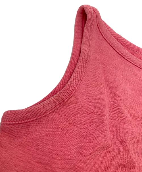 SPRUCE（スプルース）SPRUCE (スプルース) 60s染み込みプリントノースリーブスウェット ピンク サイズ:	SIZE XLの古着・服飾アイテム