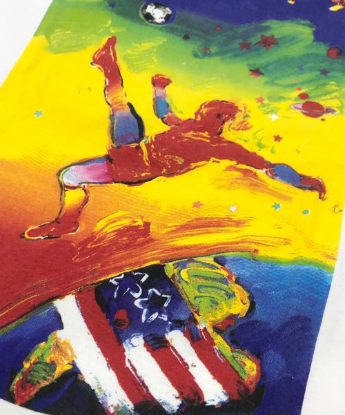 SALEM SPORTWEAR（セーラムスポーツウェア）salem sportwear (セーラムスポーツウェア) PETER MAXアートプリントTシャツ ホワイト サイズ:	SIZE XLの古着・服飾アイテム