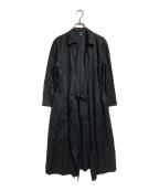 GIORGIO ARMANIジョルジョアルマーニ）の古着「リネンガウンコート/Linen gown coat」｜ブラック
