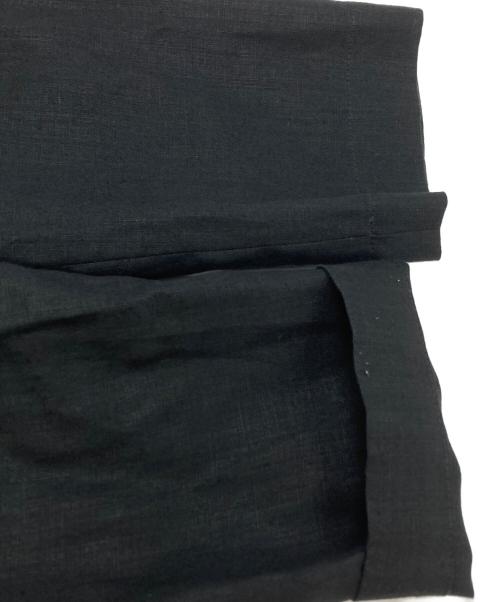 GIORGIO ARMANI（ジョルジョアルマーニ）GIORGIO ARMANI (ジョルジョアルマーニ) リネンガウンコート/Linen gown coat ブラック サイズ:44の古着・服飾アイテム