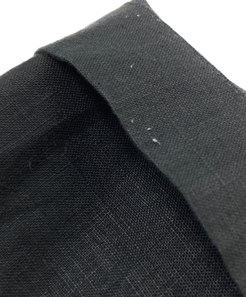 GIORGIO ARMANI（ジョルジョアルマーニ）GIORGIO ARMANI (ジョルジョアルマーニ) リネンガウンコート/Linen gown coat ブラック サイズ:44の古着・服飾アイテム