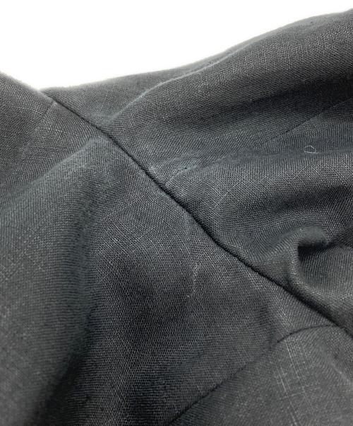 GIORGIO ARMANI（ジョルジョアルマーニ）GIORGIO ARMANI (ジョルジョアルマーニ) リネンガウンコート/Linen gown coat ブラック サイズ:44の古着・服飾アイテム