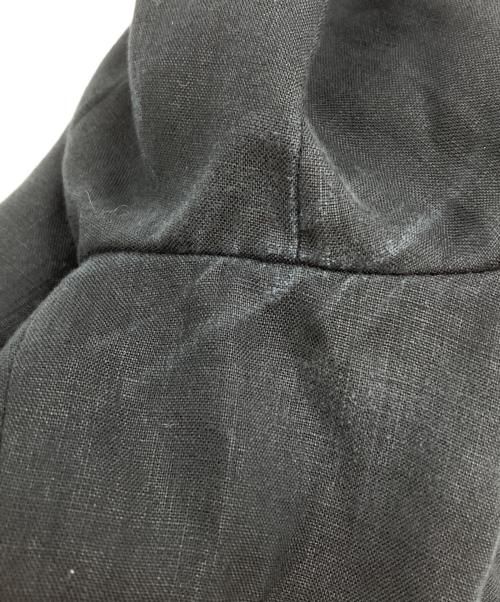GIORGIO ARMANI（ジョルジョアルマーニ）GIORGIO ARMANI (ジョルジョアルマーニ) リネンガウンコート/Linen gown coat ブラック サイズ:44の古着・服飾アイテム