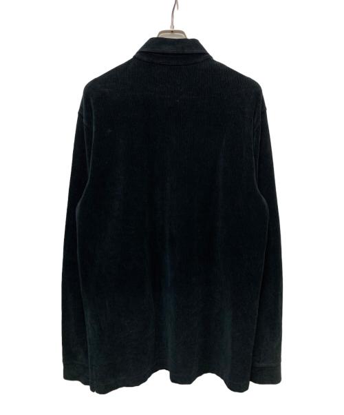 GIORGIO ARMANI（ジョルジオアルマーニ）GIORGIO ARMANI (ジョルジオアルマーニ) ボタンダウンコーデュロイシャツ ブラック サイズ:US38の古着・服飾アイテム
