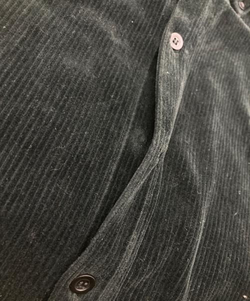 GIORGIO ARMANI（ジョルジオアルマーニ）GIORGIO ARMANI (ジョルジオアルマーニ) ボタンダウンコーデュロイシャツ ブラック サイズ:US38の古着・服飾アイテム