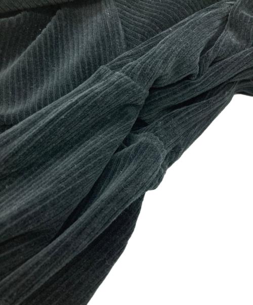 GIORGIO ARMANI（ジョルジオアルマーニ）GIORGIO ARMANI (ジョルジオアルマーニ) ボタンダウンコーデュロイシャツ ブラック サイズ:US38の古着・服飾アイテム
