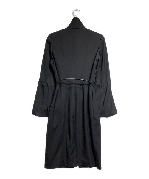 GUCCI（グッチ）GUCCI (グッチ) Wool Gabardine Flare Sleeve Coat/ウールギャバフレアスリーブコート ブラック サイズ:42の古着・服飾アイテム