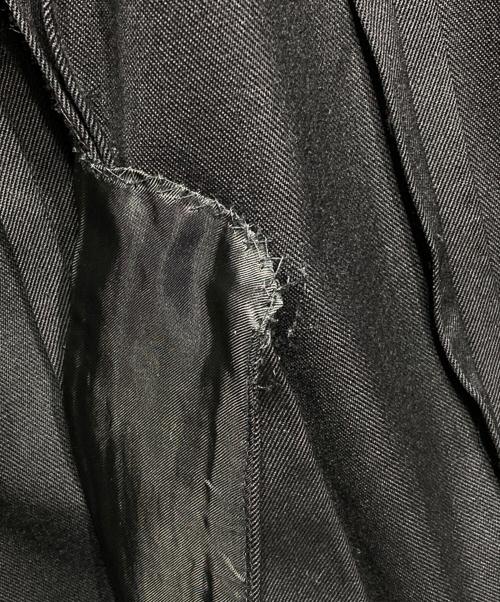 GUCCI（グッチ）GUCCI (グッチ) Wool Gabardine Flare Sleeve Coat/ウールギャバフレアスリーブコート ブラック サイズ:42の古着・服飾アイテム