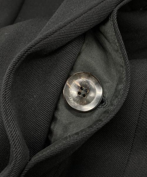 GUCCI（グッチ）GUCCI (グッチ) Wool Gabardine Flare Sleeve Coat/ウールギャバフレアスリーブコート ブラック サイズ:42の古着・服飾アイテム