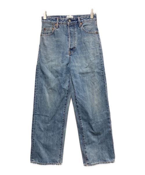 UNGRID（アングリッド）Ungrid (アングリッド) ハイウエストルーズストレートデニム インディゴ サイズ:24の古着・服飾アイテム