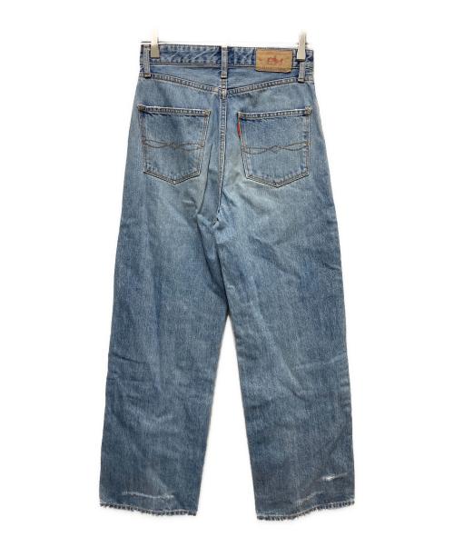 UNGRID（アングリッド）Ungrid (アングリッド) ハイウエストルーズストレートデニム インディゴ サイズ:24の古着・服飾アイテム