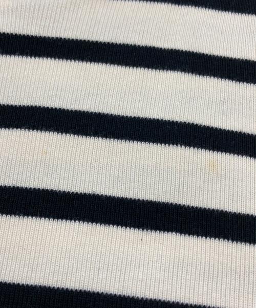 JIL SANDER+（ジルサンダープラス）JIL SANDER+ (ジルサンダープラス) バックロゴボーダーカットソー ベージュ サイズ:Mの古着・服飾アイテム