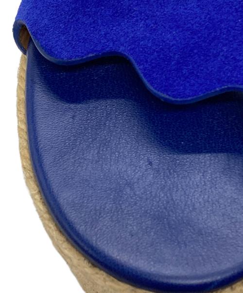 Chloe（クロエ）Chloe (クロエ) ウェッジソールサンダル/ Wedge sandals ベージュ×ブルー サイズ:36の古着・服飾アイテム