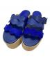 Chloe（クロエ）の古着「ウェッジソールサンダル/ Wedge sandals」｜ベージュ×ブルー