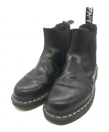 Dr.Martens（ドクターマーチン）の古着「ホワイトステッチチェルシーブーツ」｜ブラック