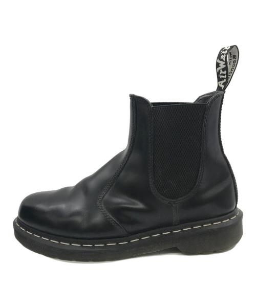 Dr.Martens（ドクターマーチン）Dr.Martens (ドクターマーチン) ホワイトステッチチェルシーブーツ ブラック サイズ:SIZE US9　(27cm)の古着・服飾アイテム