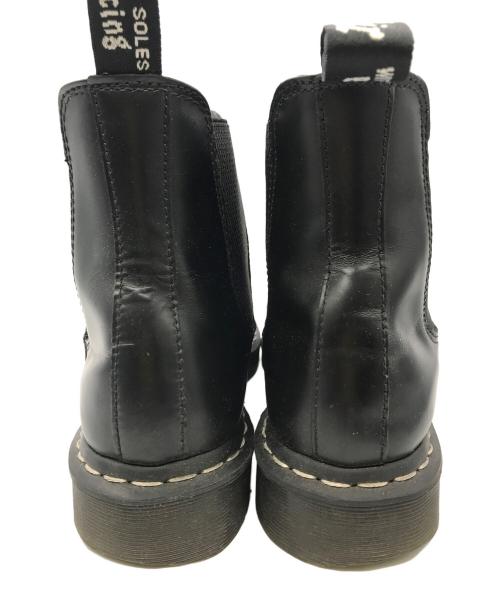 Dr.Martens（ドクターマーチン）Dr.Martens (ドクターマーチン) ホワイトステッチチェルシーブーツ ブラック サイズ:SIZE US9　(27cm)の古着・服飾アイテム