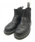 Dr.Martens（ドクターマーチン）の古着「ホワイトステッチチェルシーブーツ」｜ブラック