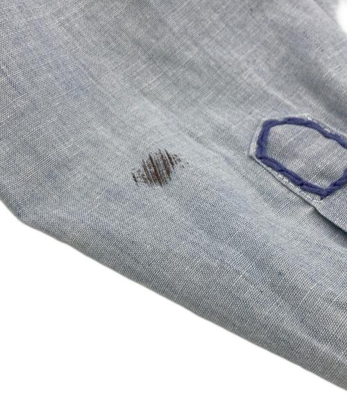 DEE CEE（ディーシー）DEE CEE (ディーシー) 80s刺繍ウエスタンシャツ ブルー サイズ:	SIZE 15 1/2-33の古着・服飾アイテム