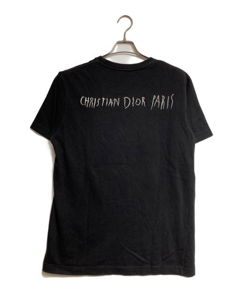 DIOR HOMME（ディオール オム）DIOR HOMME (ディオール オム) 刺繍ロゴ 半袖Tシャツ/Logo Tee ブラック サイズ:Mの古着・服飾アイテム