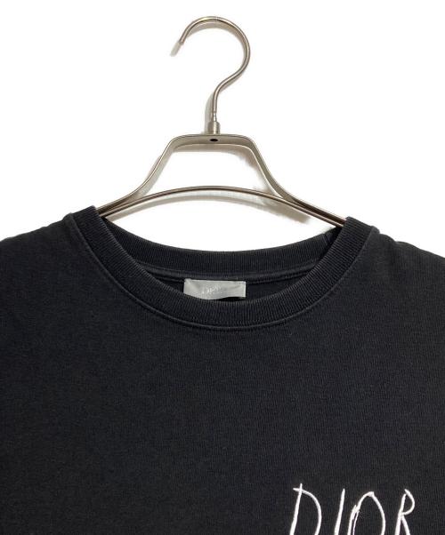 DIOR HOMME（ディオール オム）DIOR HOMME (ディオール オム) 刺繍ロゴ 半袖Tシャツ/Logo Tee ブラック サイズ:Mの古着・服飾アイテム