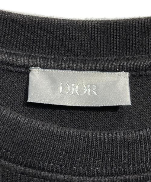 DIOR HOMME（ディオール オム）DIOR HOMME (ディオール オム) 刺繍ロゴ 半袖Tシャツ/Logo Tee ブラック サイズ:Mの古着・服飾アイテム