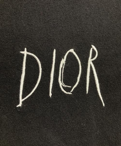 DIOR HOMME（ディオール オム）DIOR HOMME (ディオール オム) 刺繍ロゴ 半袖Tシャツ/Logo Tee ブラック サイズ:Mの古着・服飾アイテム
