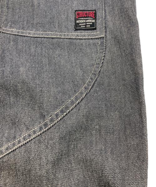 STRUCTURE（ストラクチャー）STRUCTURE (ストラクチャー) ペインターデニムパンツ グレー サイズ:36の古着・服飾アイテム