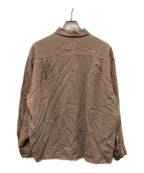 Tri-Towne（トリトウン）Tri-Towne (トリトウン) 60sオープンカラーシャツ ベージュ サイズ:SIZE 17-XL-17 1/2の古着・服飾アイテム