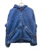 RIGGS WORKWEAR by Wranglerリグスワークウェアバイラングラー）の古着「デニムフーデッドジャケット」｜インディゴ