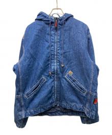 RIGGS WORKWEAR by Wrangler（リグスワークウェアバイラングラー）の古着「デニムフーデッドジャケット」｜インディゴ