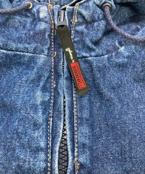 RIGGS WORKWEAR by Wrangler（リグスワークウェアバイラングラー）RIGGS WORKWEAR by Wrangler (リグスワークウェアバイラングラー) デニムフーデッドジャケット インディゴ サイズ:Lの古着・服飾アイテム