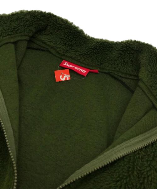 SUPREME（シュプリーム）Supreme (シュプリーム) Shoulder Logo Fleece Jacket グリーン サイズ:	SIZE Lの古着・服飾アイテム