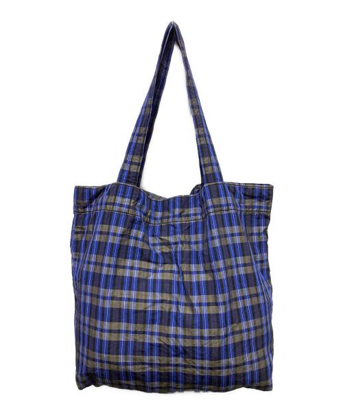 ATON（エイトン）ATON (エイトン) ビッグトートバッグ ブルーの古着・服飾アイテム