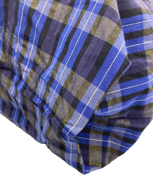 ATON（エイトン）ATON (エイトン) ビッグトートバッグ ブルーの古着・服飾アイテム