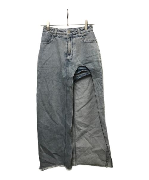 darich（ダーリッチ）darich (ダーリッチ) フロントオープンデニムロングスカート インディゴ サイズ:Sの古着・服飾アイテム