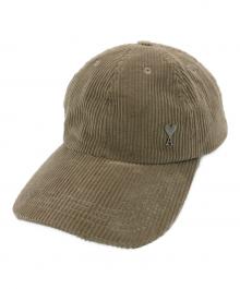AMI PARIS（アミ パリス）の古着「コーデュロイキャップ」｜ベージュ