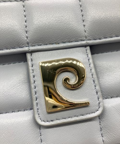 pierre cardin（ピエール・カルダン）pierre cardin (ピエール・カルダン) FRAY ID (フレイ アイディー) キルティングバッグ ブルーの古着・服飾アイテム
