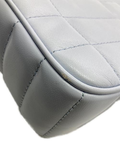 pierre cardin（ピエール・カルダン）pierre cardin (ピエール・カルダン) FRAY ID (フレイ アイディー) キルティングバッグ ブルーの古着・服飾アイテム