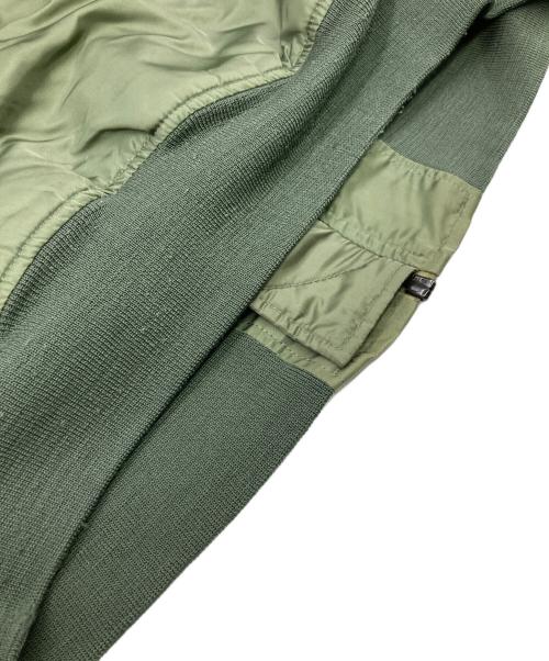 stussy（ステューシー）stussy (ステューシー) ALPHA (アルファ) FRAGMENT DESIGN (フラグメントデザイン) 25th Anniversary Ma-1 カーキ サイズ:Mの古着・服飾アイテム