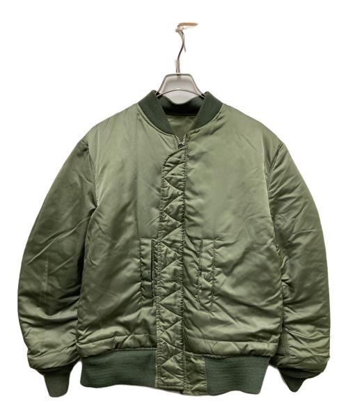 stussy（ステューシー）stussy (ステューシー) ALPHA (アルファ) FRAGMENT DESIGN (フラグメントデザイン) 25th Anniversary Ma-1 カーキ サイズ:Mの古着・服飾アイテム