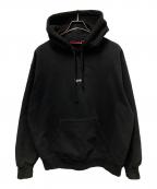 SUPREMEシュプリーム）の古着「Micro Logo Hooded Sweatshirt」｜ブラック